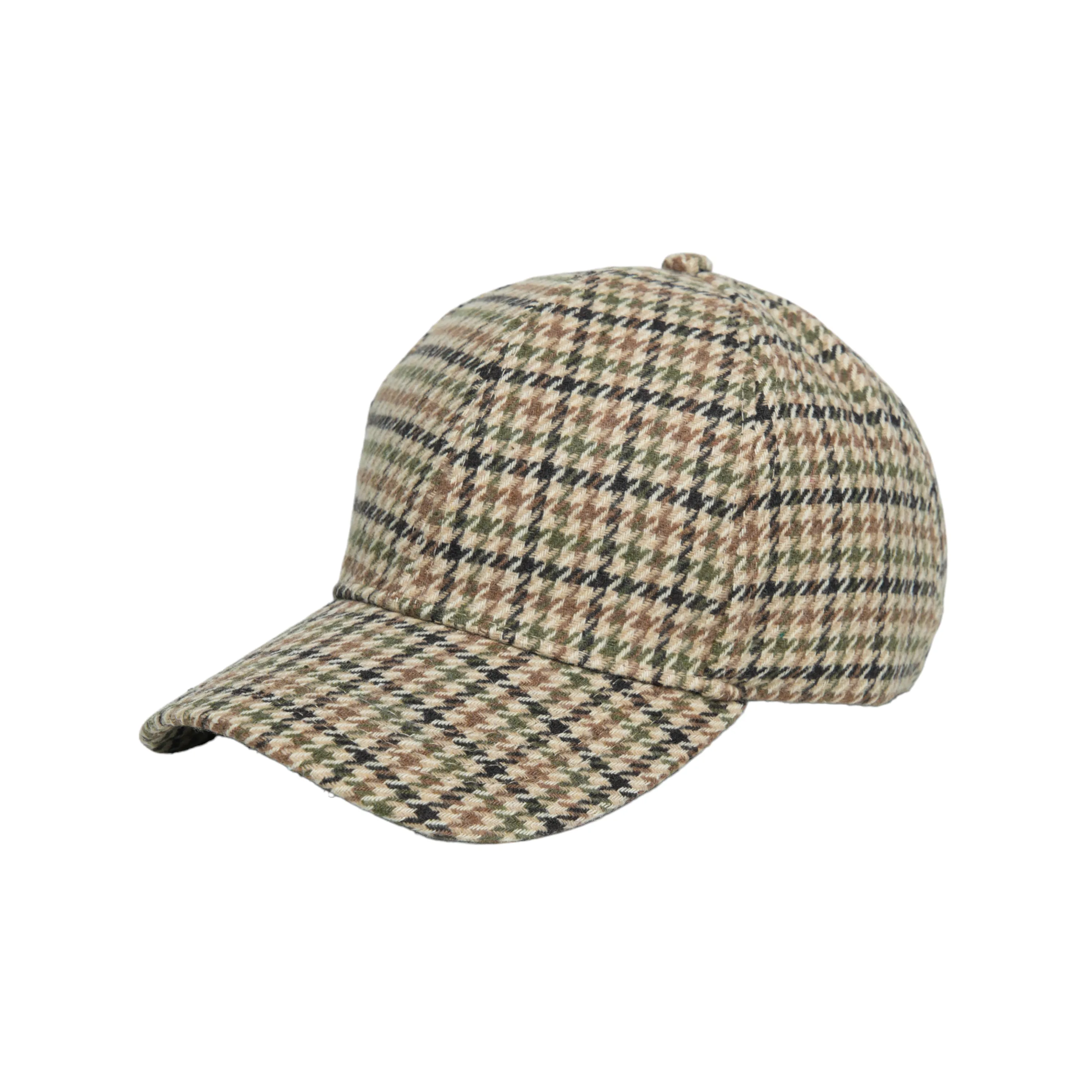 Chokore Autumn Herringbone Pattern Baseball Cap (Light Brown)