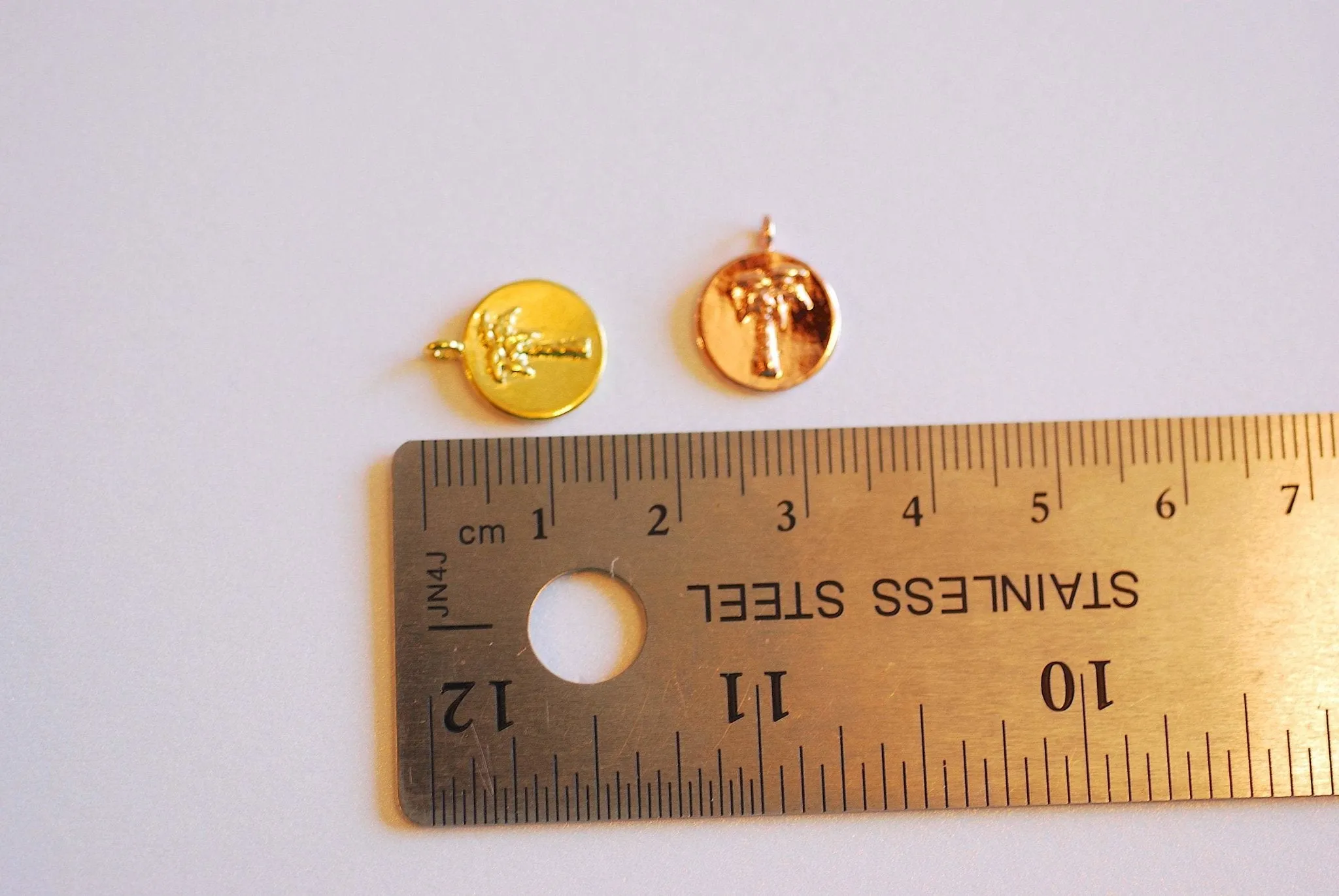 Circle Palm Wholesale Tree Charm- Vermeil, 22k Gold plated 925 Sterling Silver, Palm Tree Charm, Coin Pendant,Tropical Pendant, Round Coconut Tree,426