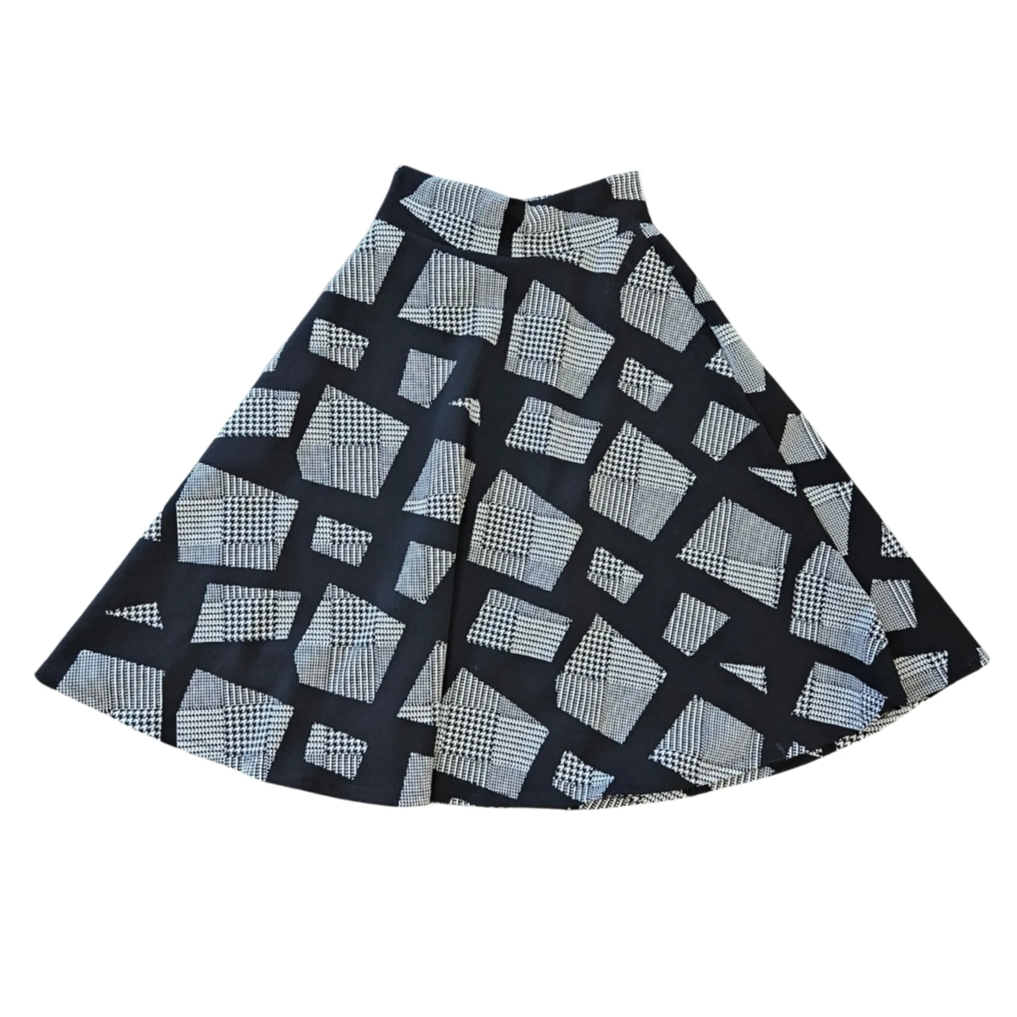 Circle Skirt Check Patchwork Check