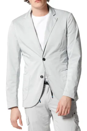 Da Vinci travel blazer uomo in raso tecnico travel stretch con dettagli regular