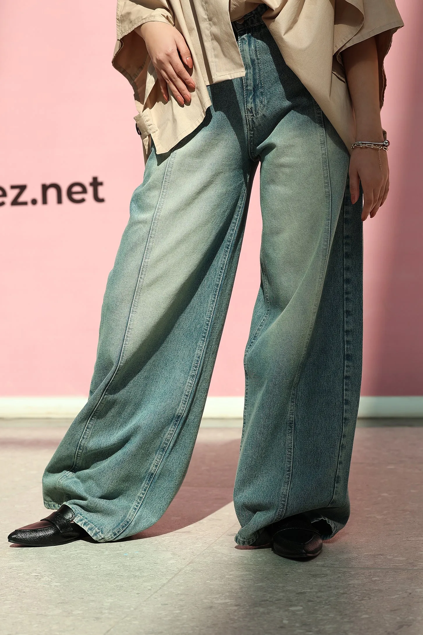 Denim Pants - Vintage Brown Wash