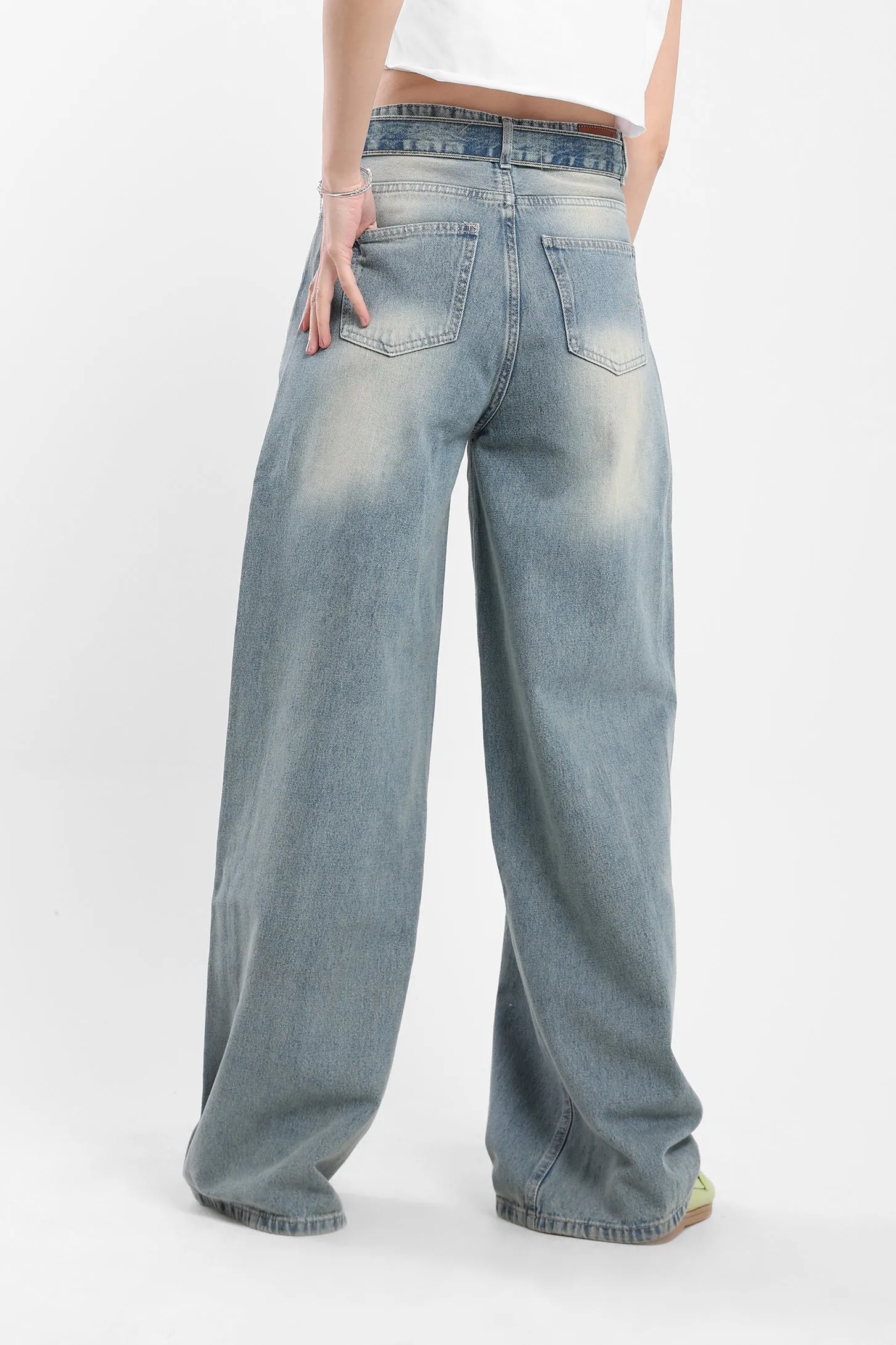 Denim Pants - Vintage Brown Wash