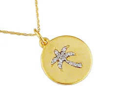 Diamond Palm Tree Design Pendant