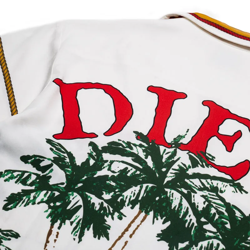 Diet Starts Monday Palm Button Up - White