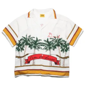 Diet Starts Monday Palm Button Up - White