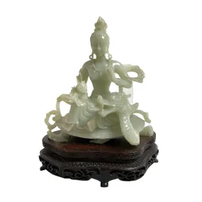 Early 20th Century 'Guanyin' Jadeite Sculpture