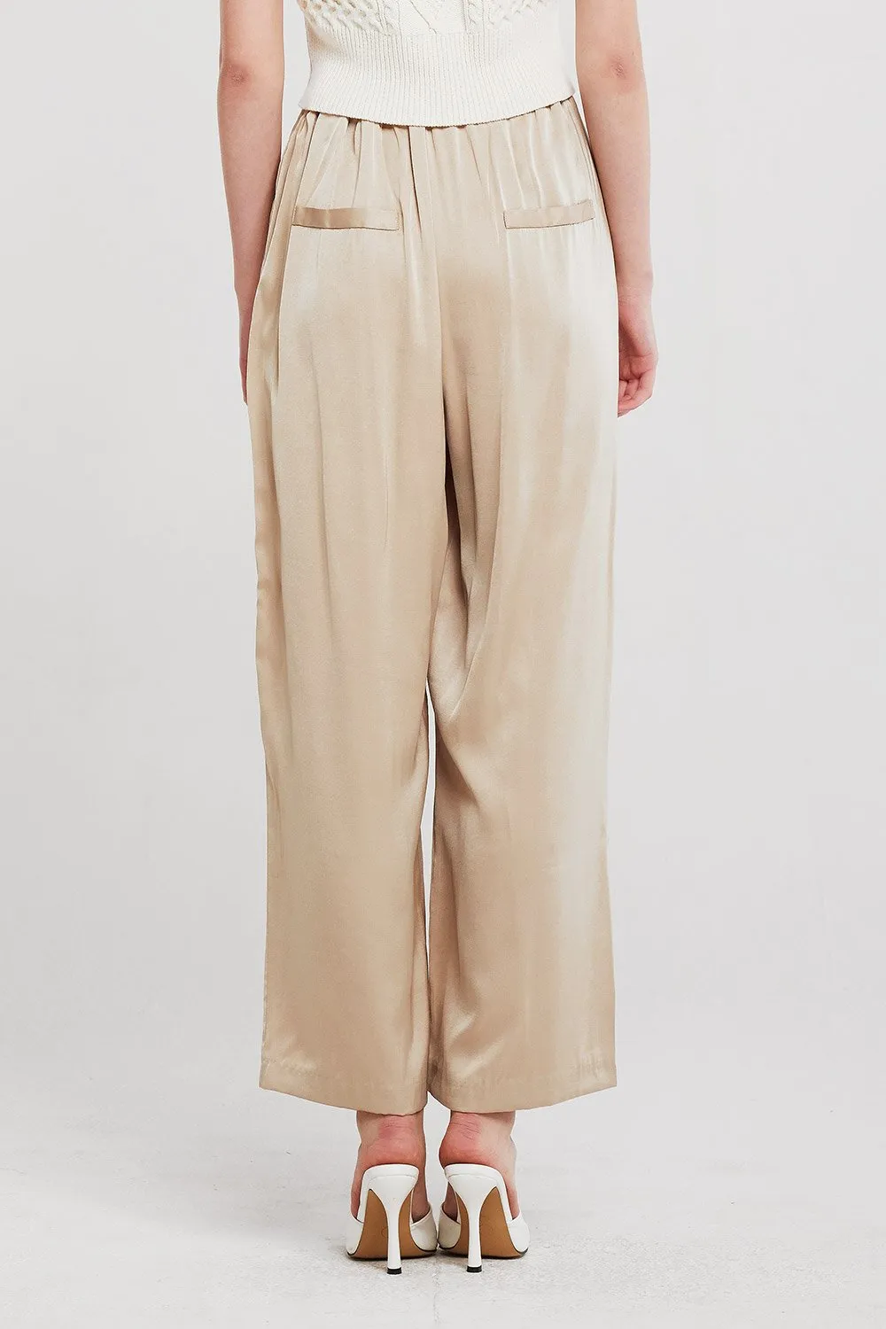 Elena Pintuck Flare Leg Pants