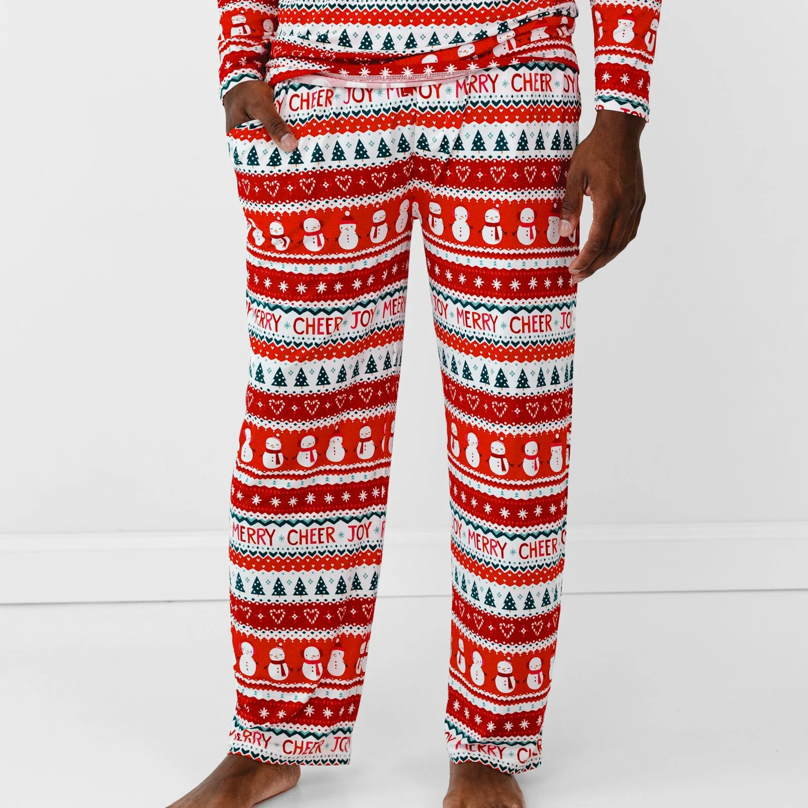 Festive Fair Isle Men's Pajama Pants