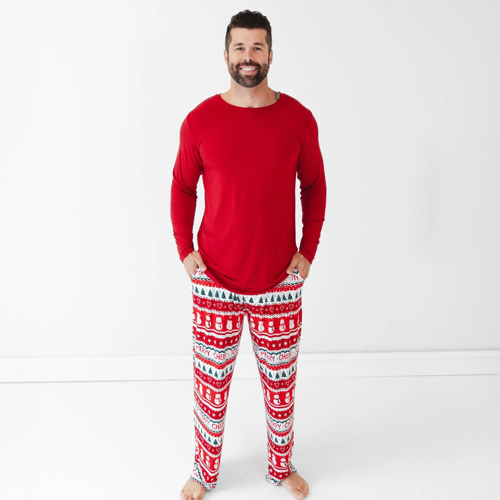 Festive Fair Isle Men's Pajama Pants