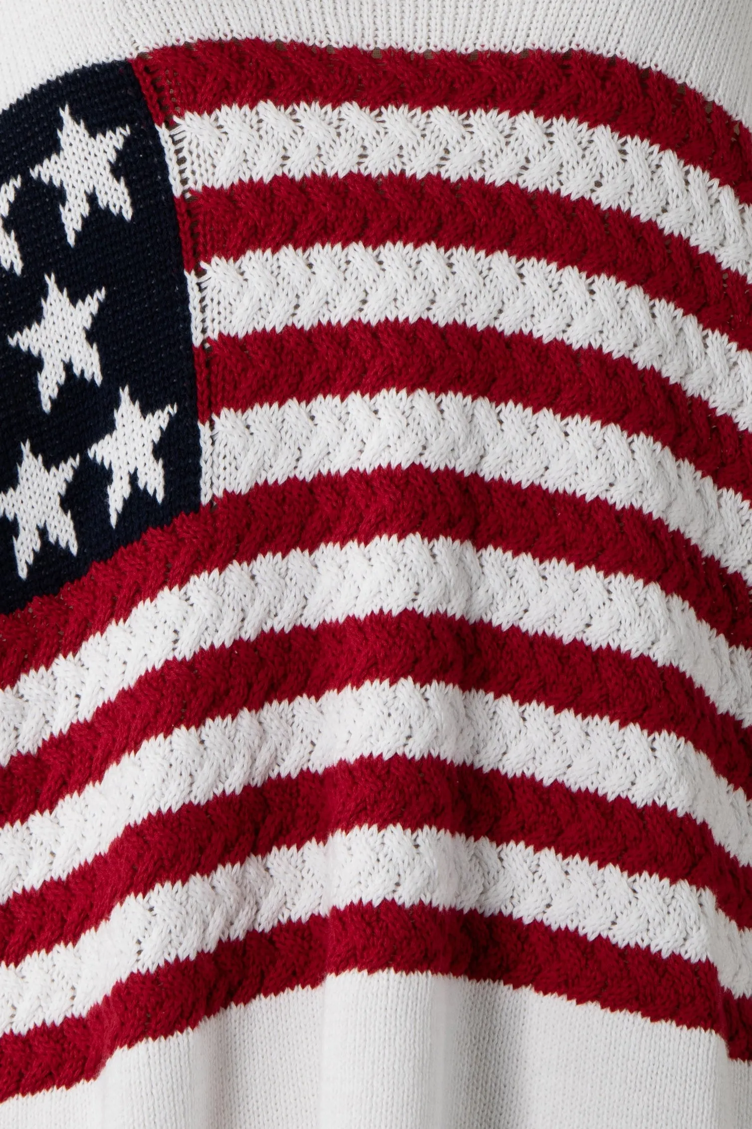 FLAG CROCHET KNIT SWEATER TOP M8167 1 PACK