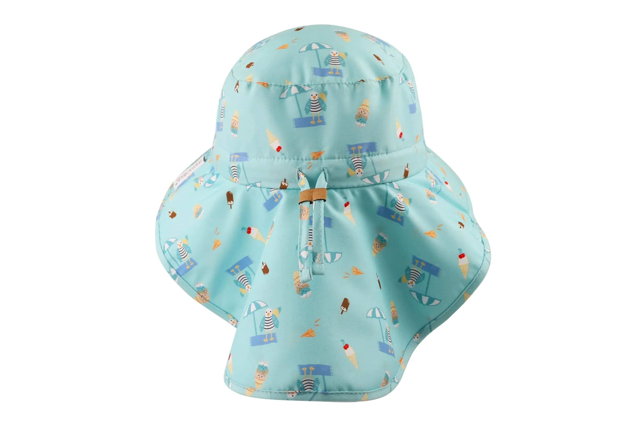 FlapJackKids Kids UPF50  Sun Hat with Neck Cape - Seaside