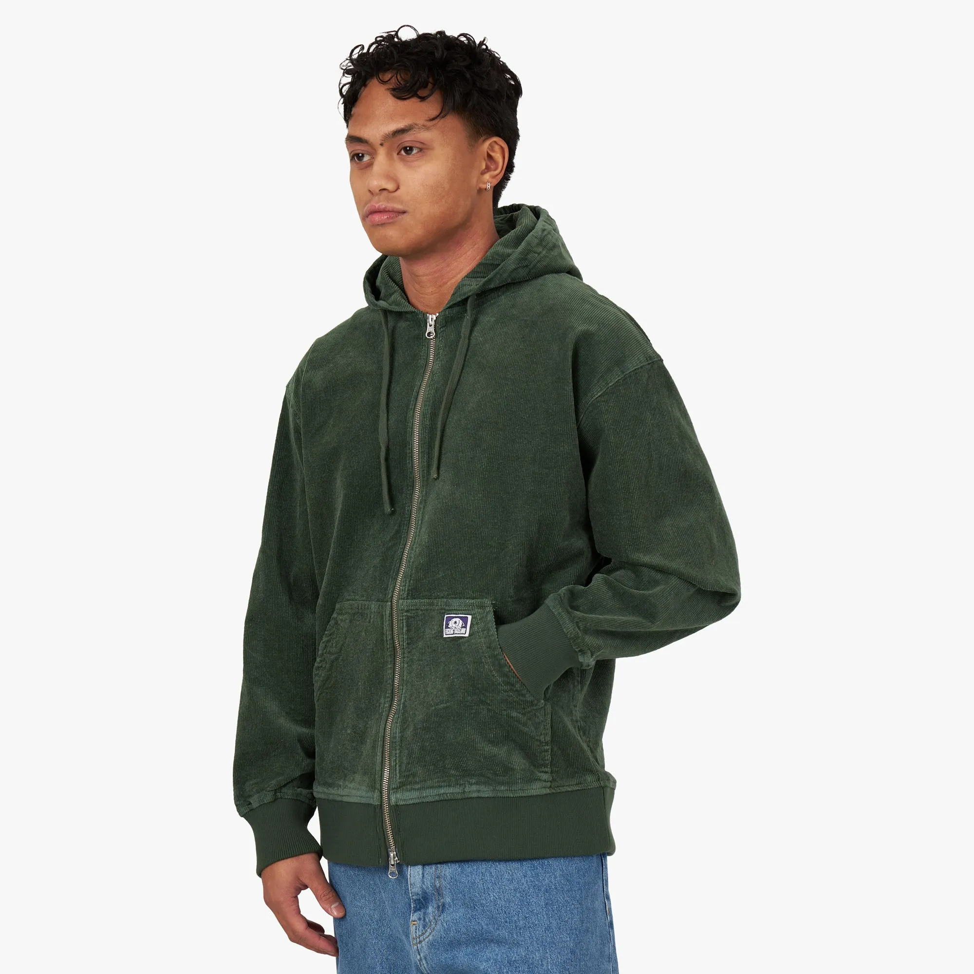 Fucking Awesome Corduroy Zip-Up Hoodie / Green