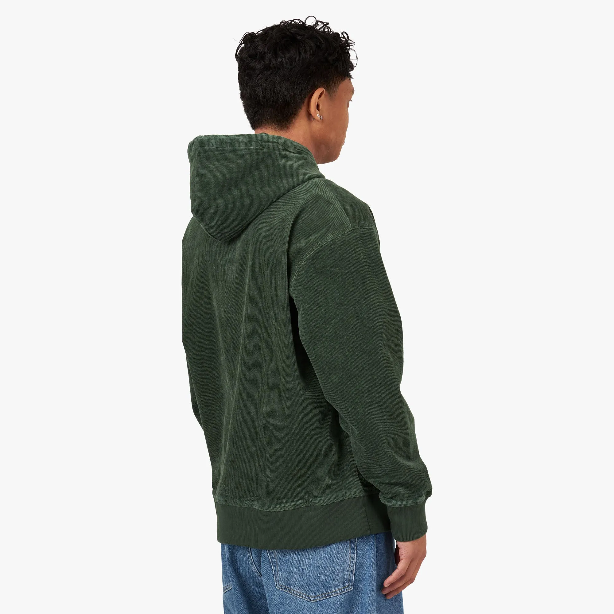 Fucking Awesome Corduroy Zip-Up Hoodie / Green