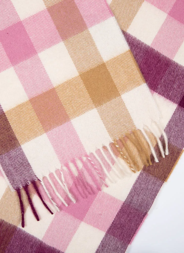 Heritage Plaid Check Cashmere Scarf with Tassels