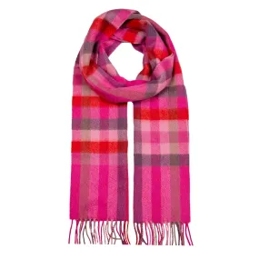 Heritage Plaid Check Cashmere Scarf with Tassels