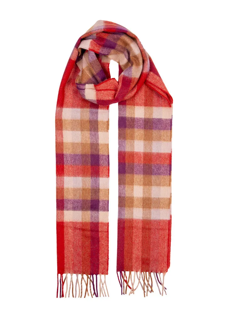 Heritage Plaid Check Cashmere Scarf with Tassels