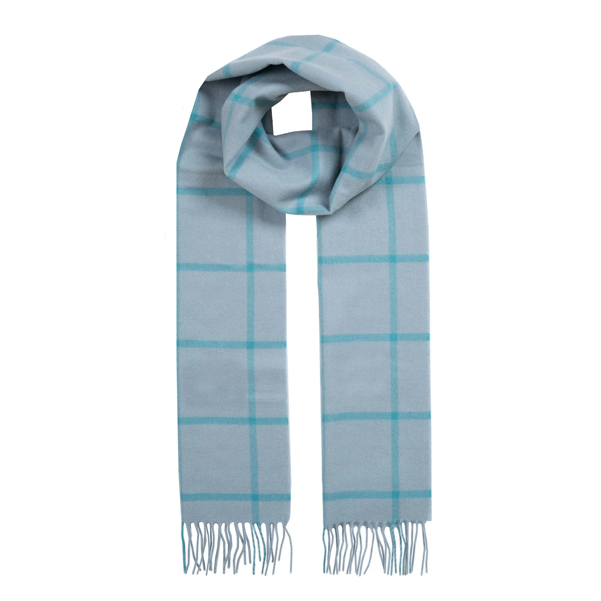 Heritage Plaid Check Cashmere Scarf with Tassels