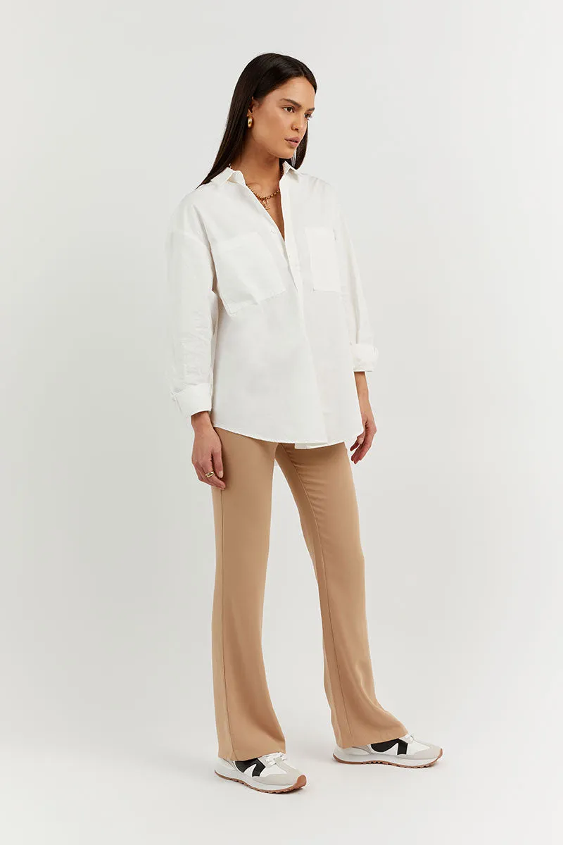 HICKS CAMEL CREPE FLARE PANT