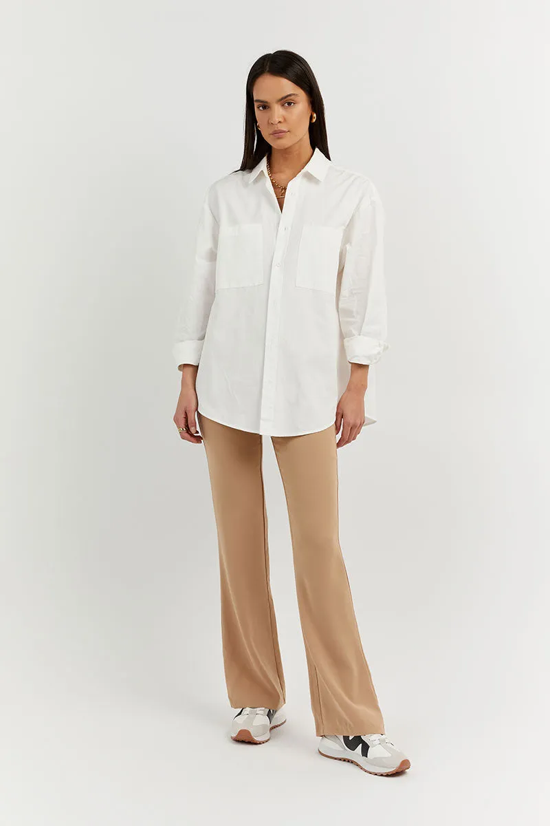 HICKS CAMEL CREPE FLARE PANT