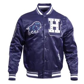 HOWARD UNIVERSITY CLASSIC RIB SATIN JACKET (MIDNIGHT NAVY)