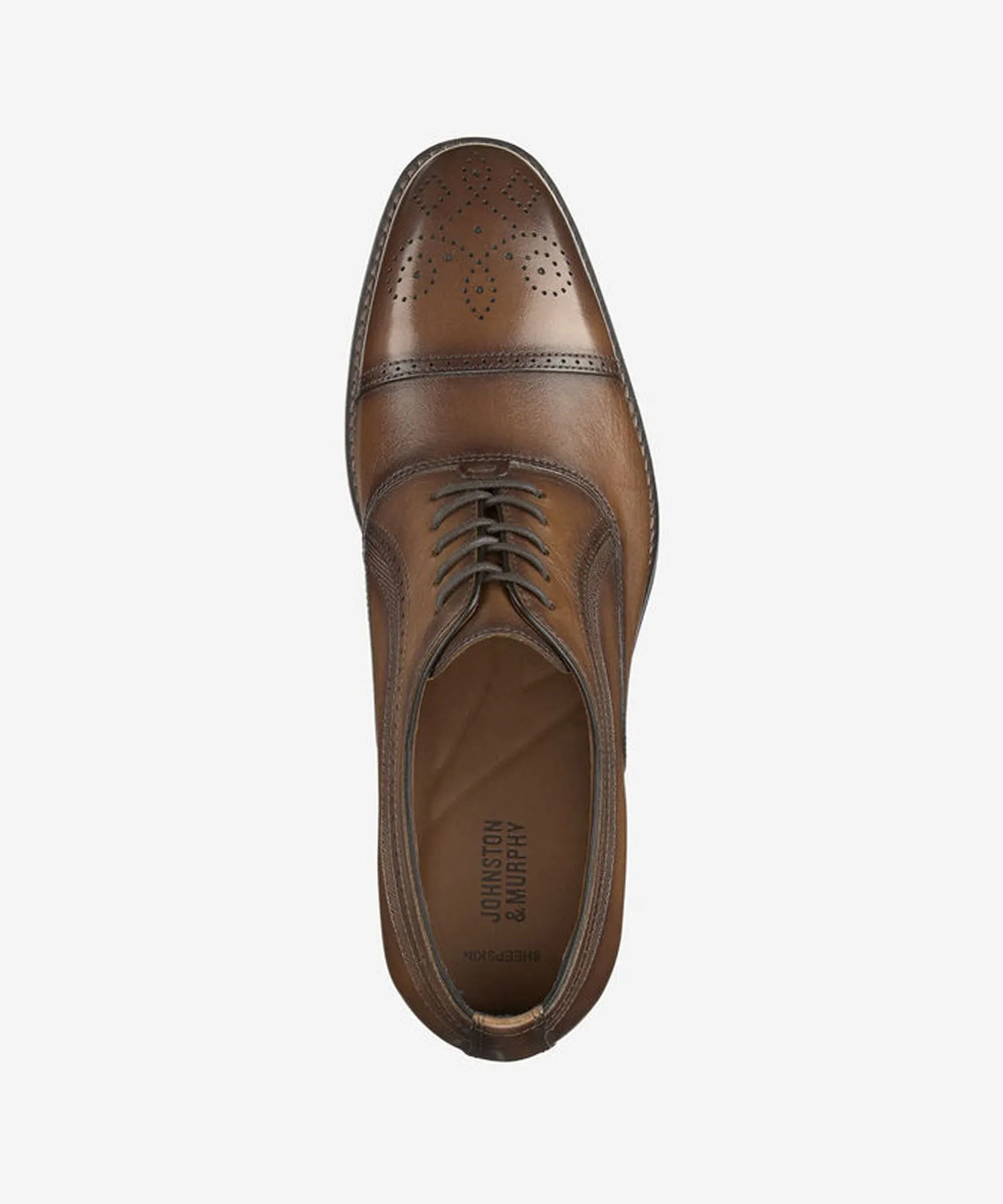 Johnston & Murphy Danridge Cap Toe Shoes - Tan