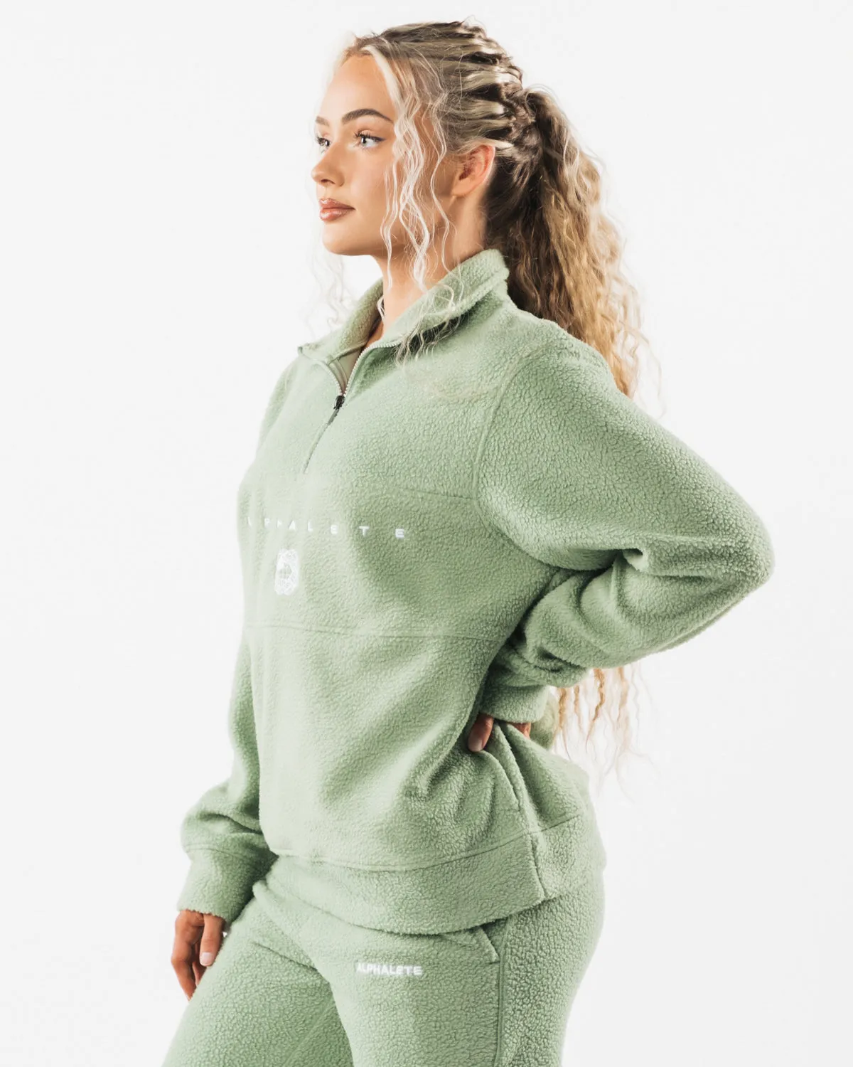 King Quarter Zip - Sage