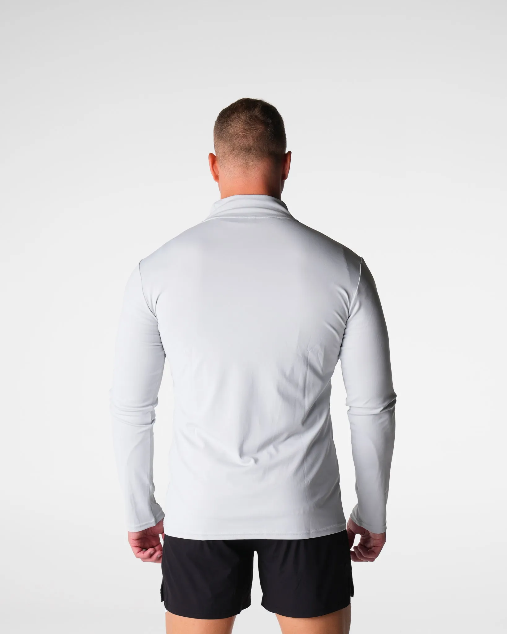 Light Grey Skyline Quarter Zip