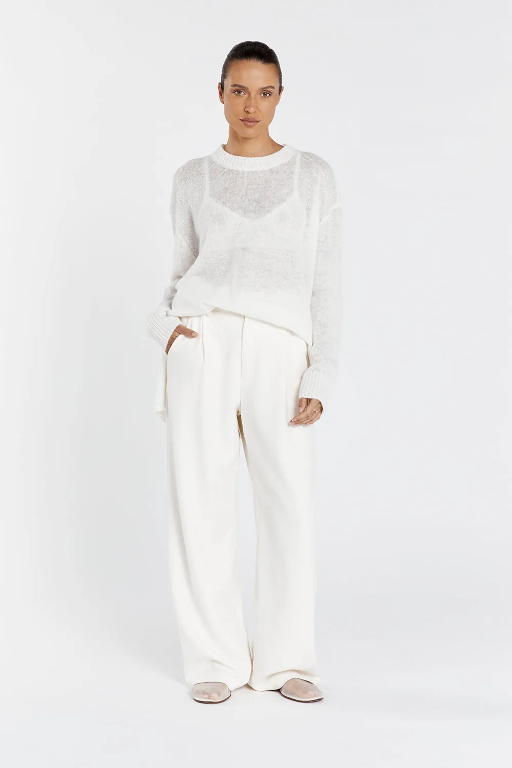 LOLA CREAM KNIT JUMPER