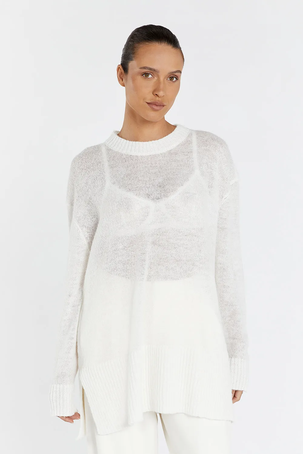 LOLA CREAM KNIT JUMPER