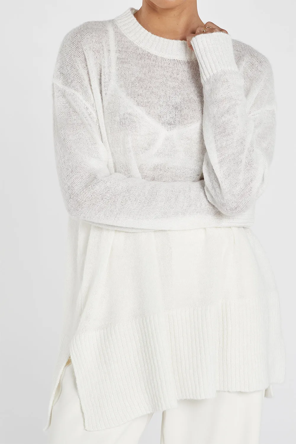 LOLA CREAM KNIT JUMPER