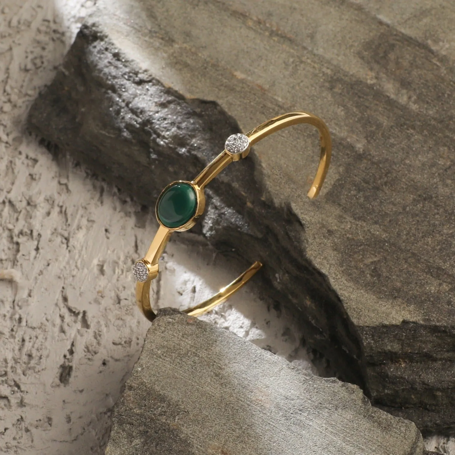 Malachite Classic Silver Cuff Bracelet