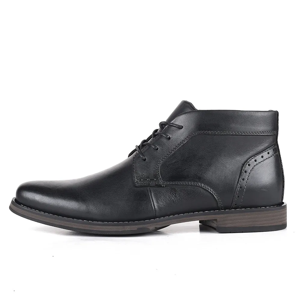 Men's Classic Thicken Leather Chukka Boots