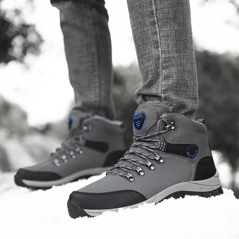 Men's Plush Non-Slip Snow Boots