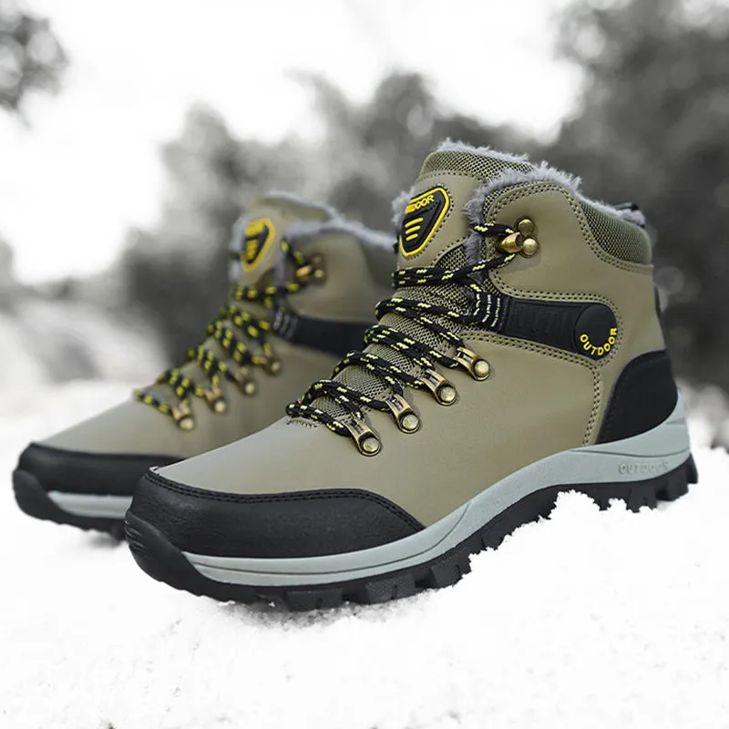 Men's Plush Non-Slip Snow Boots