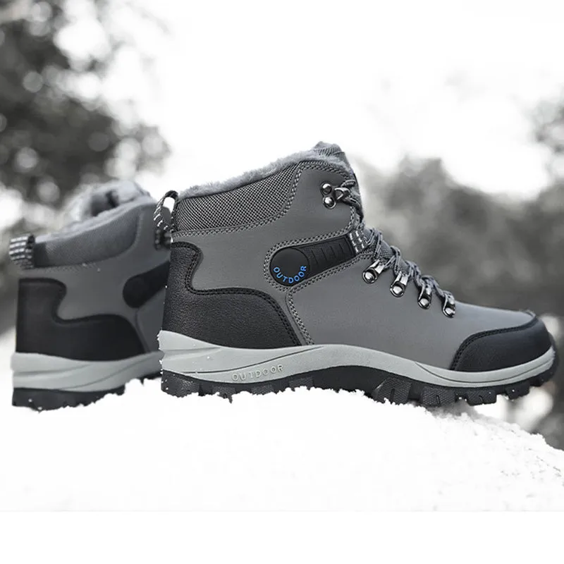 Men's Plush Non-Slip Snow Boots