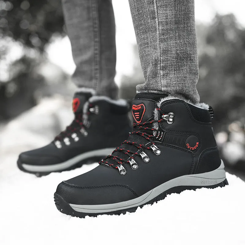 Men's Plush Non-Slip Snow Boots