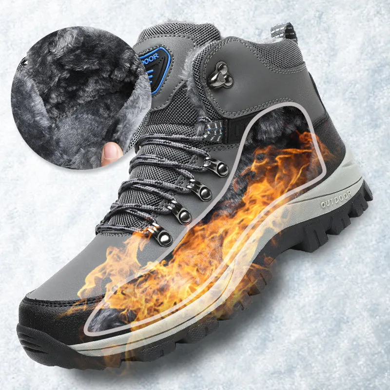 Men's Plush Non-Slip Snow Boots