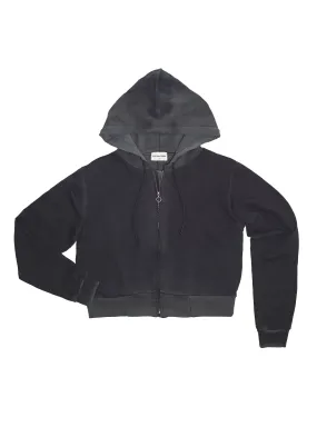 Milan Crop Zip Hoodie