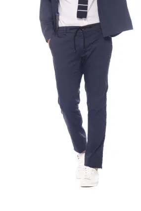 Milano Jogger Travel pantalone chino jogger uomo in raso tecnico travel stretch extra slim