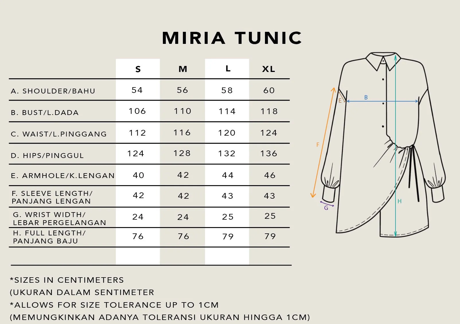 MIRIA TUNIC CORAL FOREST