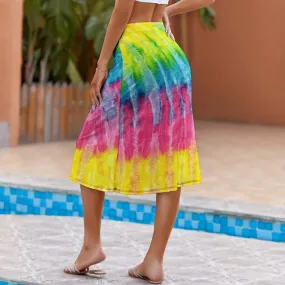 Multi Tie-dye Skirt