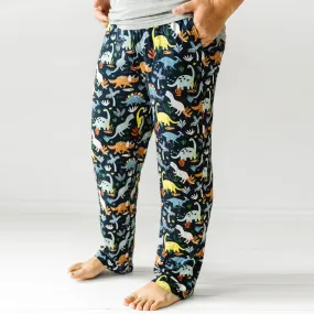 Navy Jurassic Jungle Men's Pajama Pants