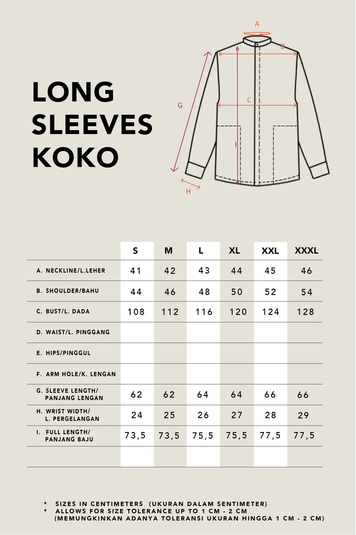 ORVA RAYA LONG SLEEVE KOKO BEIGE