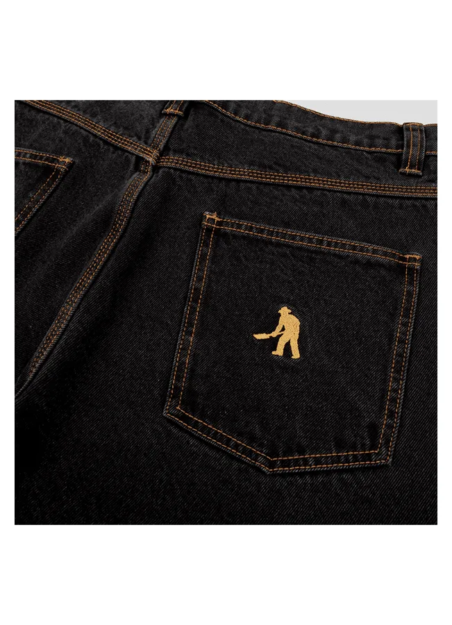 Pants Pass~Port Workers club denim - Washed black