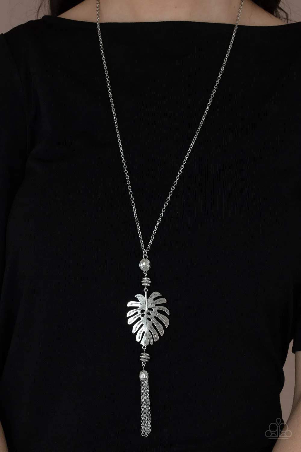 Paparazzi Palm Promenade - Silver Necklace