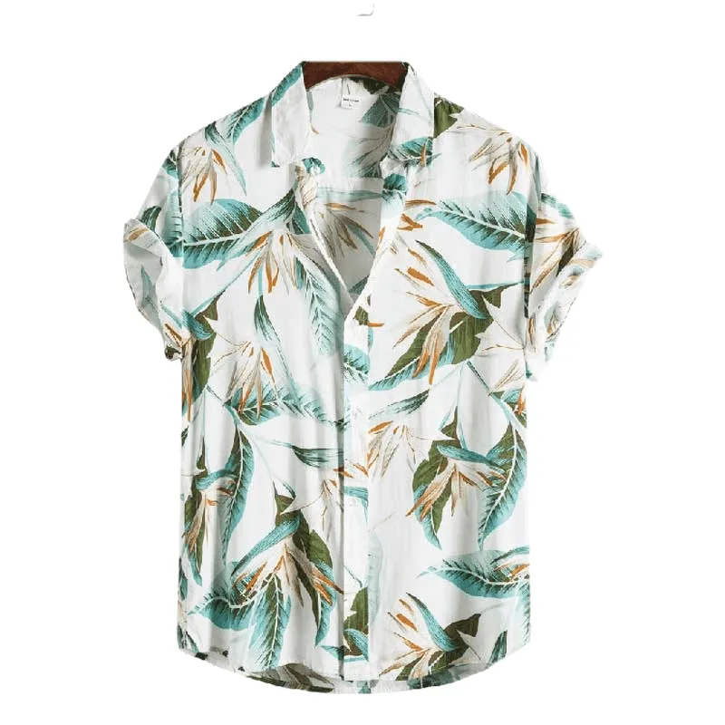 Pattern Hawaiian Aloha Shirt Men