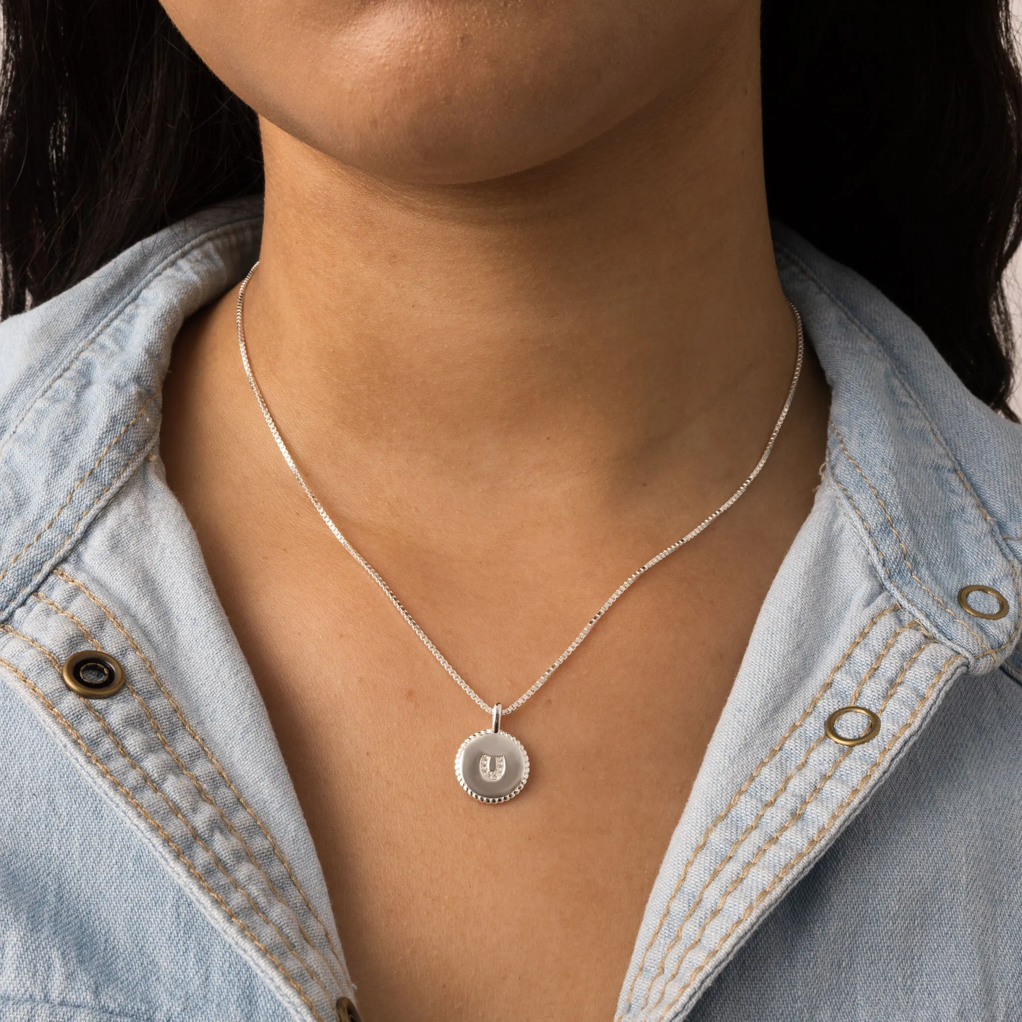 "Let's Go Girls" Reversible Pendant Necklace