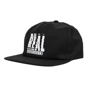 Real Scanner Snapback Hat - Black/White