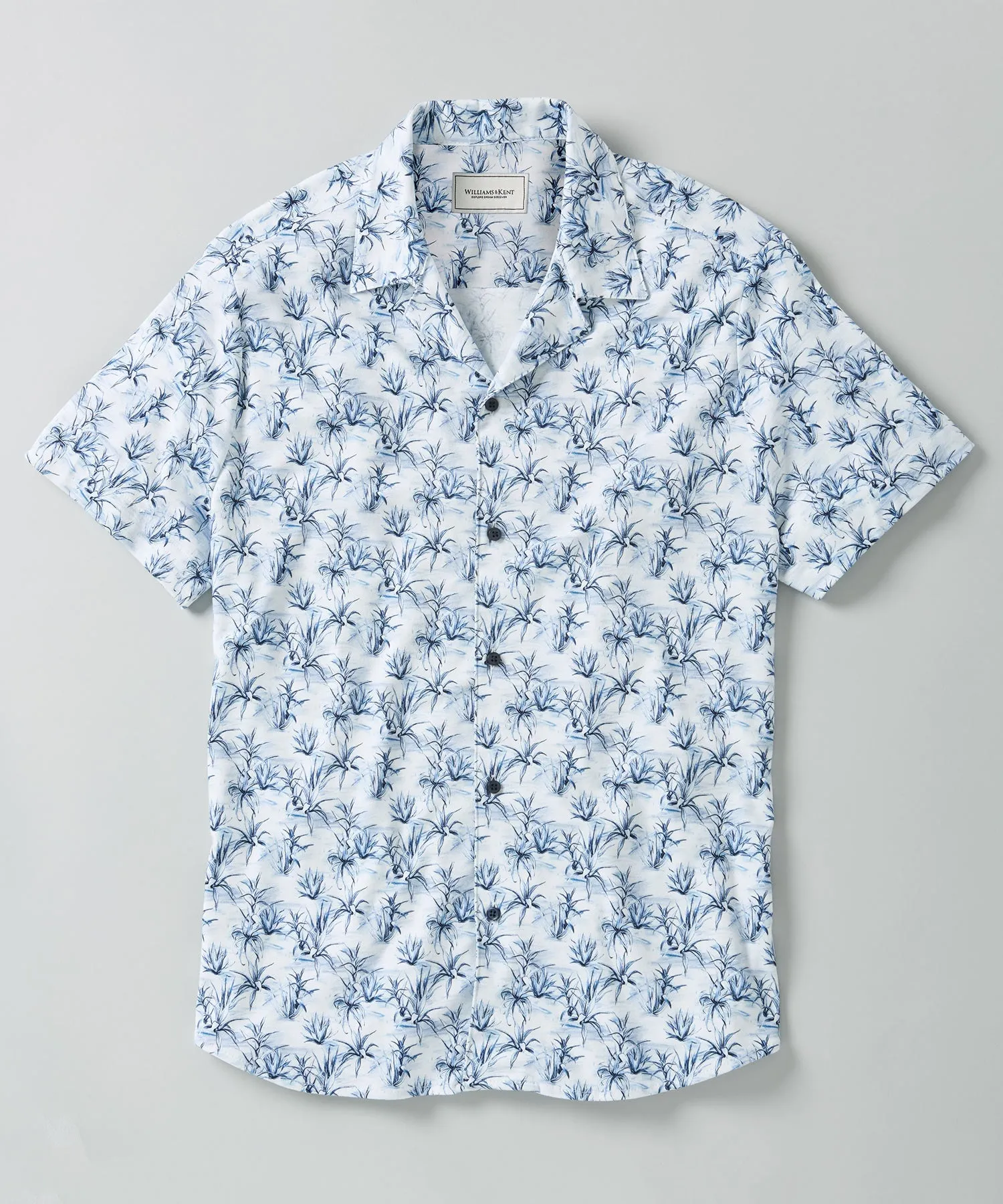 Seagrass Print Camp Shirt