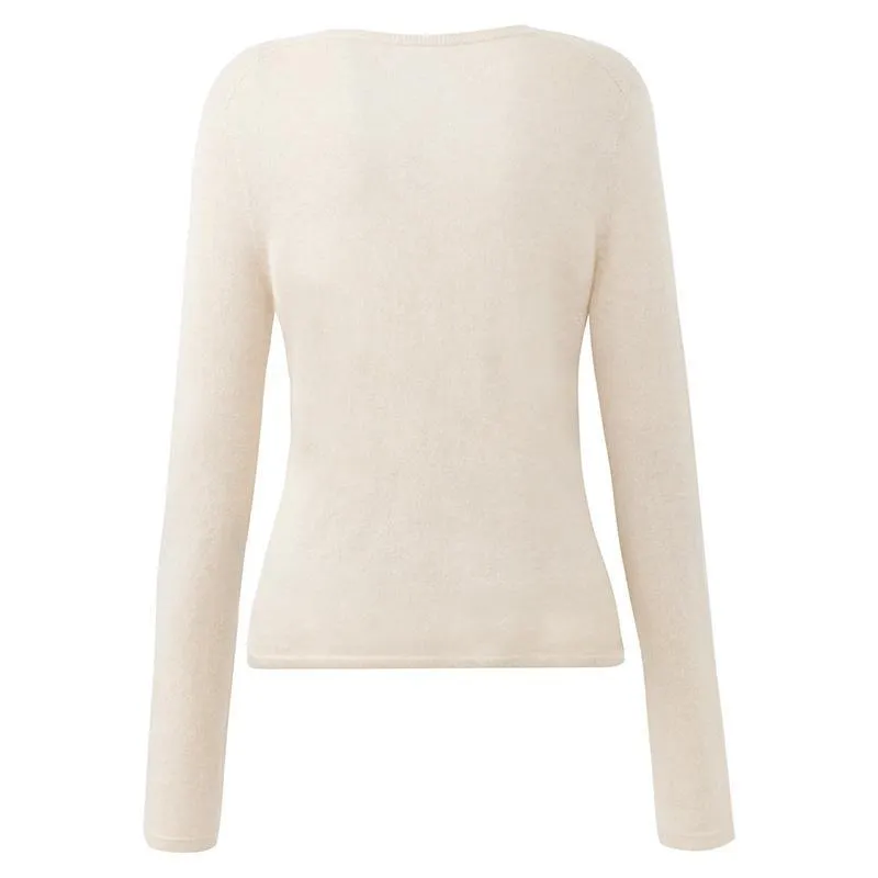 Seamless Cashmere V-Neck Women Sweater